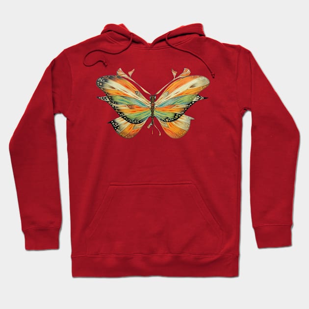 colorful buttefly Hoodie by federicocortese